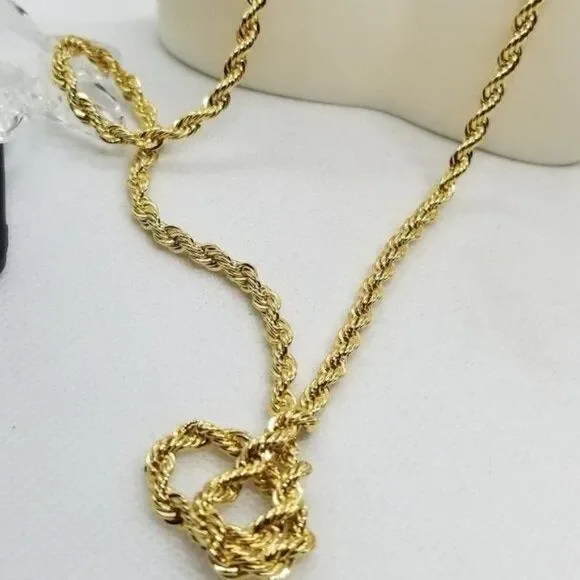 14kt gold Bonded stamped‎ chain necklace masculine or feminine fine jewelry